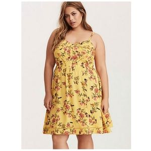 Torrid Yellow Midi Dress